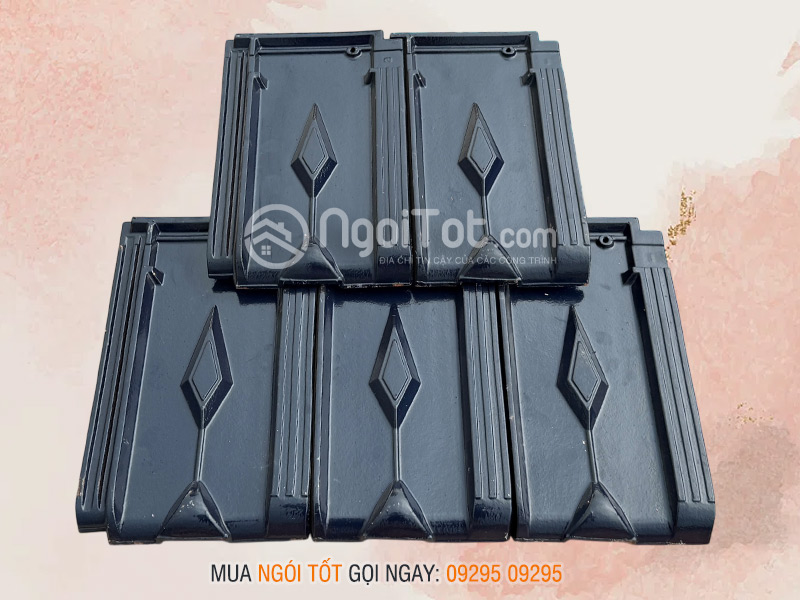 Ngói 16 viên/m Viglacera Hạ Long tráng men xanh tím than