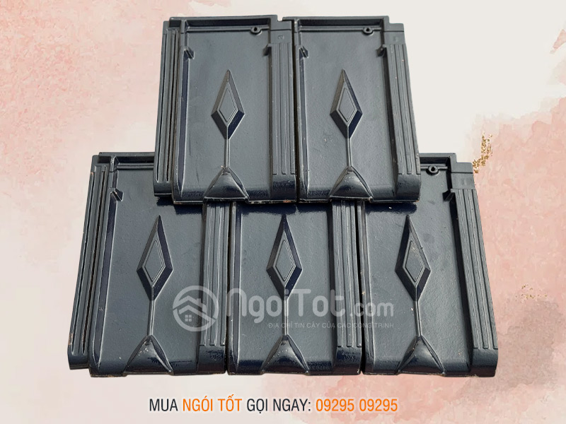 Ngói 16 viên/m Viglacera Hạ Long tráng men xanh tím than